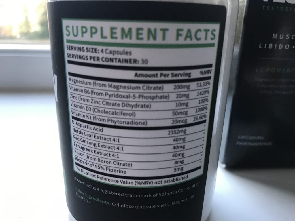 testogen ingredients